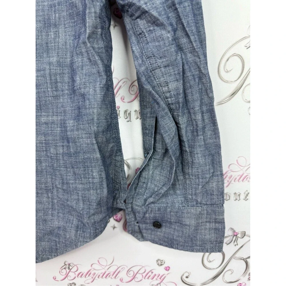 Banana Republic shirt grant fit Men's Blue Textured Button-Down Shirt